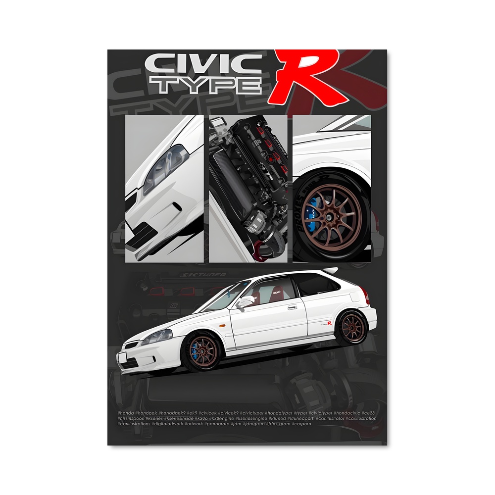 Poster L'Évolution du Civic EK9